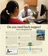 Back surgery consultation brochure